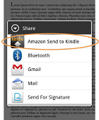 Send to Kindle for Android send