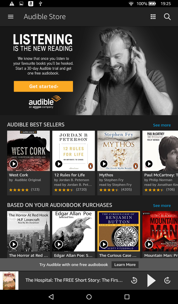 Fire Audible store