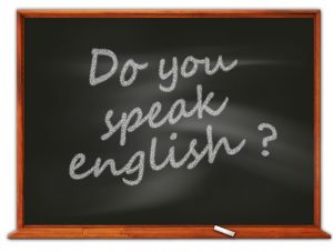 Blackboard Do you speak english?