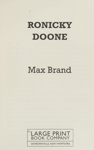 Ronicky Doone