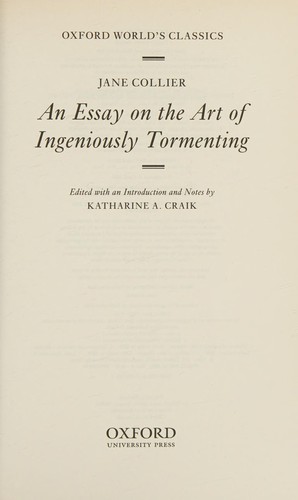 Essay on the Art of Ingeniously Tormenting