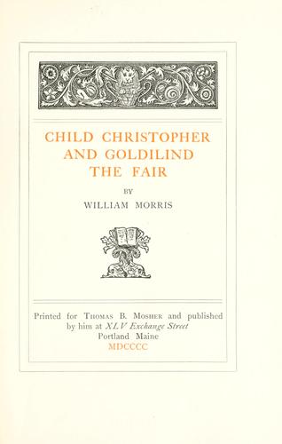 Child Christopher and Goldilind the Fair