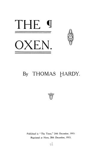 Oxen
