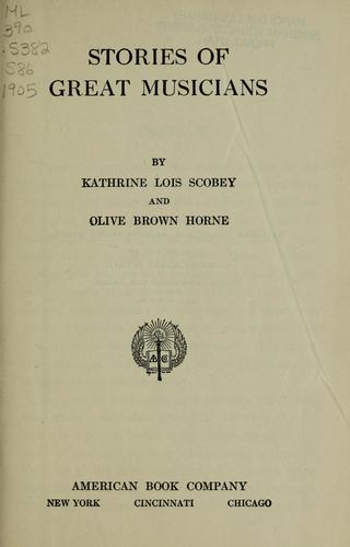 Stories of Great Musicians