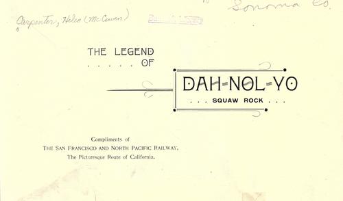 The Legend of Dah-nol-yo, Squaw Rock