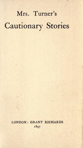 Mrs. Turner's Cautionary Stories