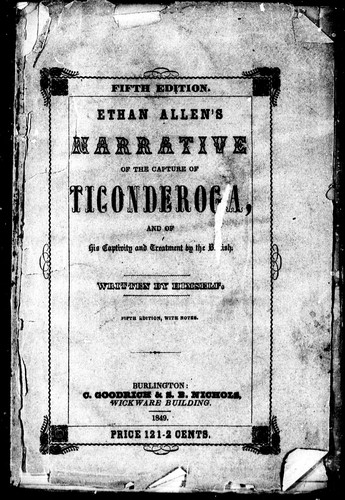 Of the Capture of Ticonderoga: His Captivity and Treatment by the British
