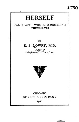 Herself: Talks with Women Concerning Themselves