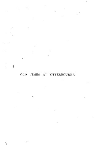 Old Times at Otterbourne