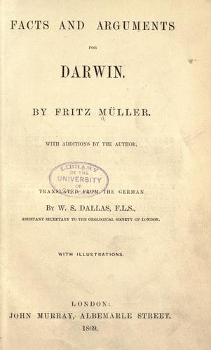 Facts and Arguments for Darwin