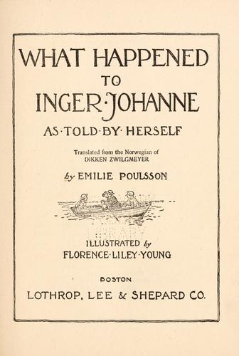What Happened to Inger Johanne, as Told by Herself