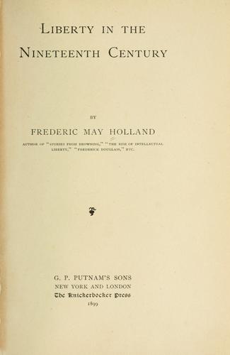Liberty in the Nineteenth Century