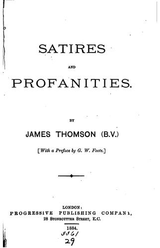 Satires and Profanities