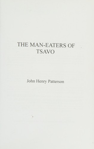 Man-Eaters of Tsavo