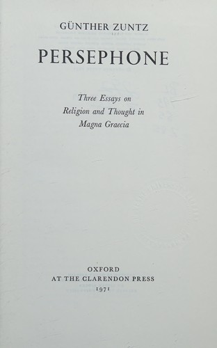 Three Essays on Religion