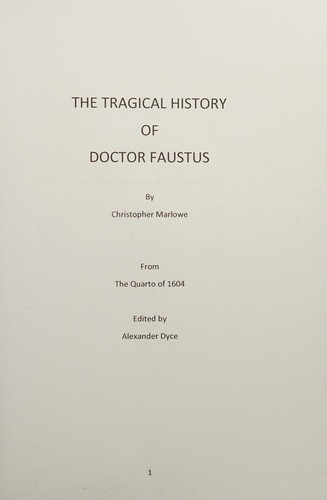 Tragical History of Doctor Faustus