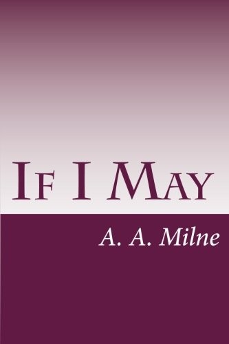 If I May