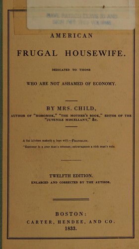 The American Frugal Housewife