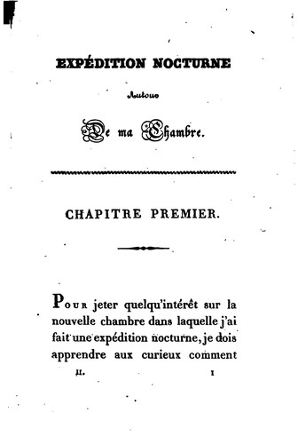 Expédition nocturne autour de ma chambre