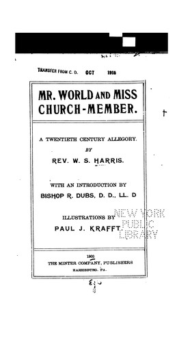 Mr. World and Miss Church-Member: A Twentieth Century Allegory