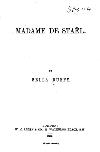 Madame de Staël