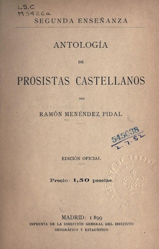 Antología de prosistas castellanos