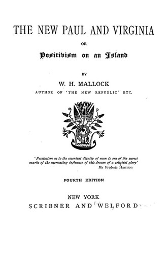 The New Paul and Virginia; Or, Positivism on an Island