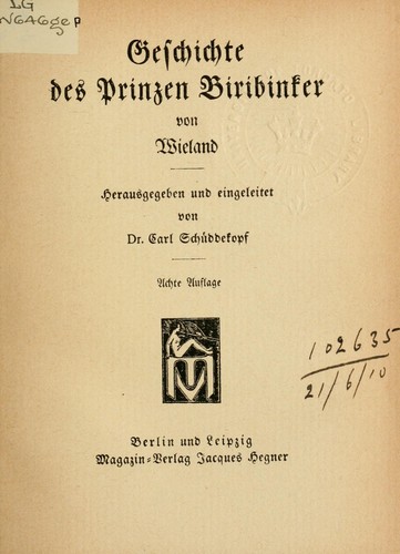 Geschichte des Prinzen Biribinker