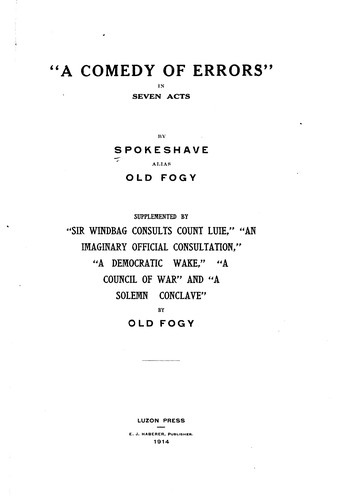 'A Comedy of Errors' in Seven Acts
