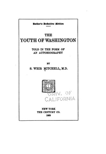 Youth of Washington: Told in the Form of an Autobiography