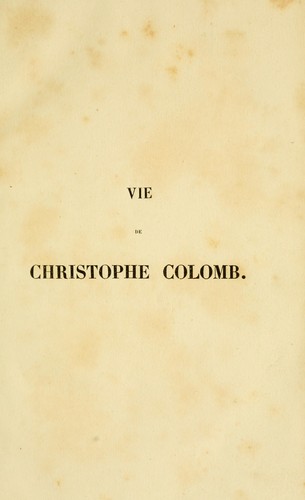 Vie de Christophe Colomb