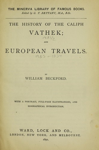 History of the Caliph Vathek