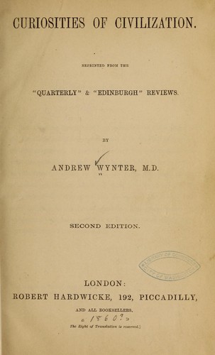 Curiosities of Civilization