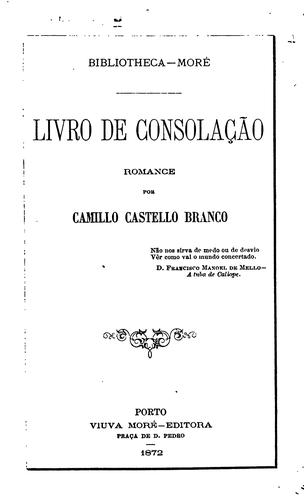 Livro de Consolação: Romance