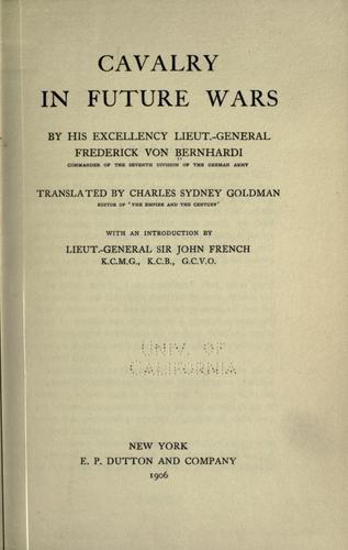 Cavalry in Future Wars