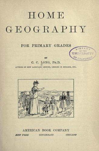 Home Geography for Primary Grades