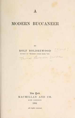 A Modern Buccaneer