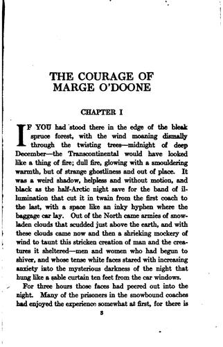 The Courage of Marge O'Doone