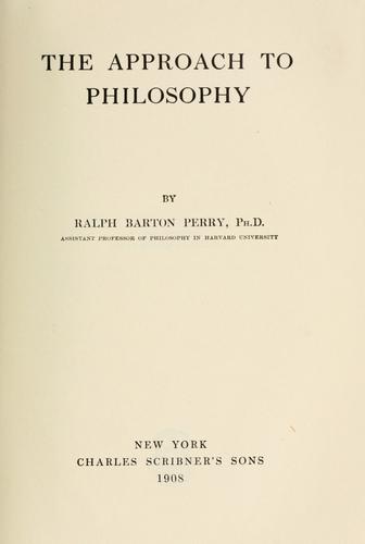 The Approach to Philosophy