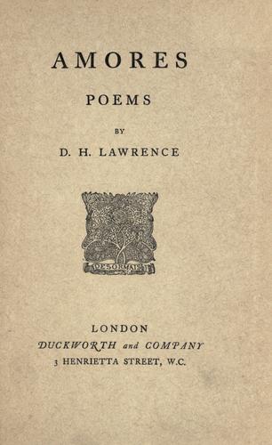 Amores: Poems