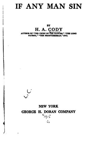 If Any Man Sin