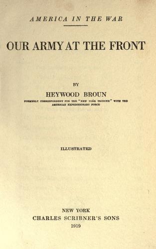 Our Army at the Front