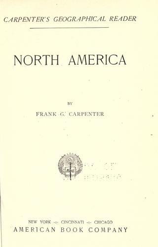 Carpenter's geographical reader: North America