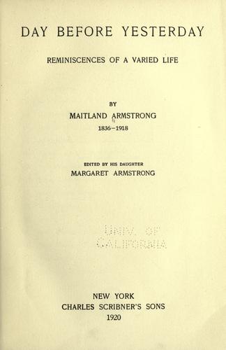 Day before Yesterday