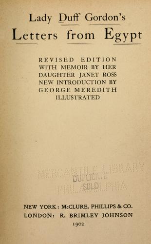 Letters from Egypt