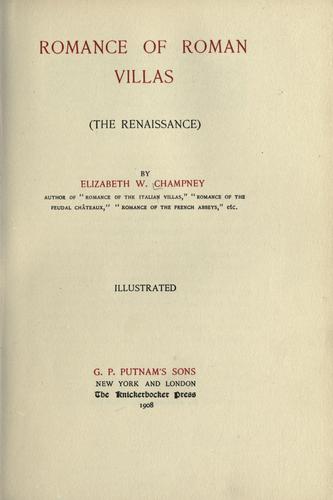 Romance of Roman Villas (The Renaissance)
