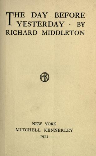 The Day Before Yesterday