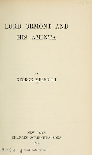 Lord Ormont and His Aminta — Volume 2