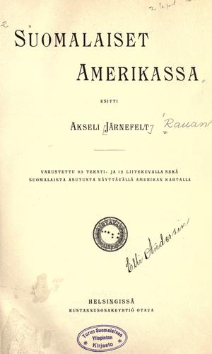 Suomalaiset Amerikassa
