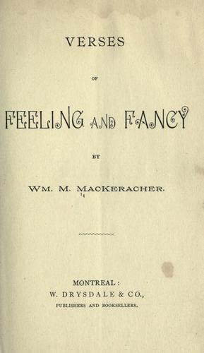 Verses of Feeling and Fancy